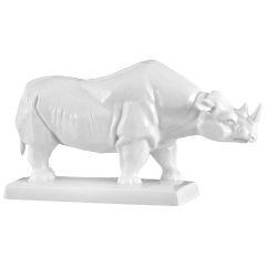 Nashorn, Weiß, H 12,5 cm