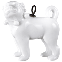 Hund Mopsanhänger, 3,4 x 3,5 cm