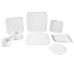 Starter set, 10-pcs for 2 person, Shape "nova", white