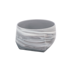 Schale, klein, marmoriert light grey, 15,5 x 15,5 cm