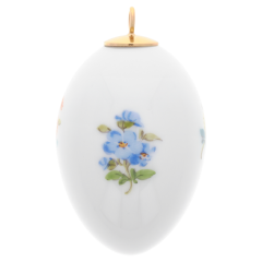 Osterei, Gestreute Blümchen, H 5 cm