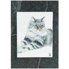 Wall plaque, My pet, cat portrait, 30 x 21 cm