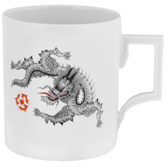 Henkelbecher, "The MEISSEN Mug Collection", Ming-Drache, schwarz, Form "Berlin", V 0,25 l