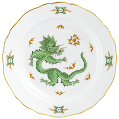 Speiseteller, Form "Neuer Ausschnitt", Ming-Drache, grün, Ø 28 cm