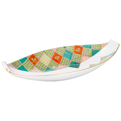 Beilagenschale, klein, "Japanische Blumen- und Feldornamente", Form "Neuer Ausschnitt", L 33 cm