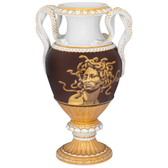 Schlangenhenkelvase, Medusa, H 23 cm