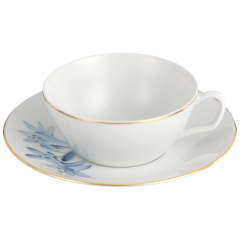 Teetasse, Form "MEISSEN® Cosmopolitan", "Giant Bloom", Schmucklilie, Goldrand, V 0,2 l