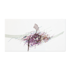 Wandbild Unikat "Travel on the Time", 34 x 63 cm