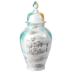 Goldrush I, Unikat von Michael Lucerne, H 64 cm