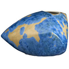 Unikatvase, Kristallglasur, H 19,5 cm