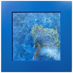 Wandbild Kronentaube, Neue Kristallwelten von Meissen, H 53 cm