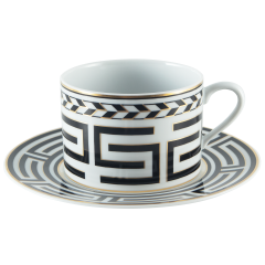 Cappuccino cup & saucer, "Royal Meander", Limited Collection, V 0,25 l