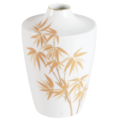 Vase, Form "MEISSEN® Cosmopolitan", "Golden Bamboo", H 18 cm