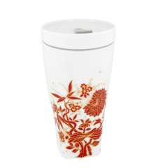 Coffee to go Becher mit Porzellandeckel, Form "Nova", "MEISSEN Christmas Original", V 0,35 l