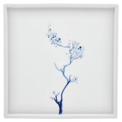 Platte, Form "MEISSEN® Cosmopolitan", "Blue Orchid", kobaltblau, 25 x 25 cm