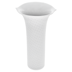 Vase, Form "Wellenspiel Relief", Biskuit Weiß, H 19 cm