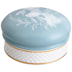 Dose, Fische im Seegras, Pate sur Pate, Lim. 25, H 5,5 cm