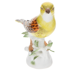 Vogel Goldammer, Bunt staffiert, H 14 cm