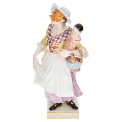 Gnaga, Bunt und gold staffiert