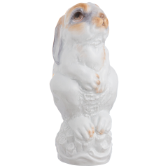 Chinesisches Jahrestier Hase, Bunt staffiert, leicht, H 12 cm