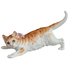 Katze, Leichte Staffage, rotbraun