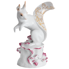 Eichhörnchen, Goldener Akanthus, H 14 cm