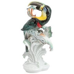 Pfefferfresser, Kombination Inglasur und Aufglasurmalerei, H 47 cm