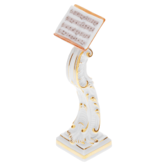 Affenkapelle Notenpult, Vintage, Bunt und gold staffiert, H 9 cm