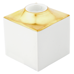 Kerzenhalter, klein, Form "MEISSEN® Cosmopolitan", Gold, H 6 cm