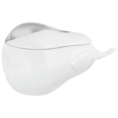 Birnendose, Platinpunkt, L 10 cm