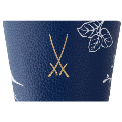 Manschette zu Coffee to go Becher groß, Affe und Faultier, blau1