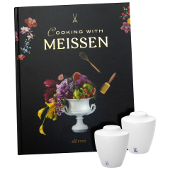 Kochbuch-Set, 3-tlg., Kochbuch, "Cooking with MEISSEN", Salz- & Pfefferstreuer, MEISSEN® Cosmopolitan