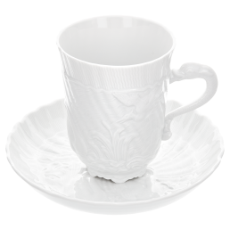 Kaffeetasse, Form "Schwanendessin", Weiß, V 0,15 l