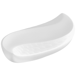 Cutlery stand, Shape "Waves Relief", white, L 7 cm