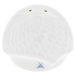 Pepper shaker, Shape "Waves Relief", white, H 4 cm