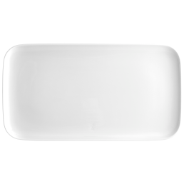 Teller, rechteckig, Form "Nova", Weiß, 30 x 16 cm