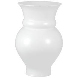 Vase, Weiß, H 46 cm