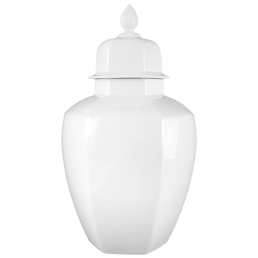 Vase, Weiß, H 48 cm