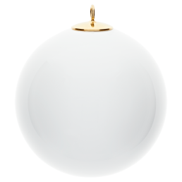 Baumschmuck Kugel, Weiß, Ø 5 cm