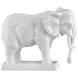 Elefant, Weiß, H 18,5 cm