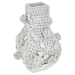 Vase Schneeballblüten, Weiß, H 25 cm