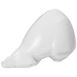 Bär, Weiß, H 14,5 cm