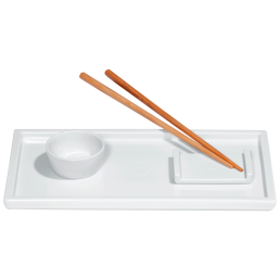 Sushi set, 4-pcs, Shape "MEISSEN® Cosmopolitan", white