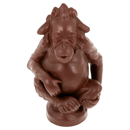 Orang-Utan, Böttgersteinzeug, H 18 cm