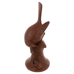 Rotkehlchen mit Frosch, Böttgersteinzeug