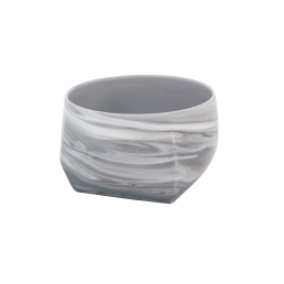 Schale, klein, marmoriert light grey, 15,5 x 15,5 cm