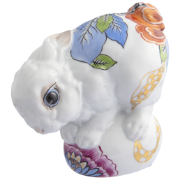 Hase Benno, Indisch Blümchen (483110), H 8,5 cm