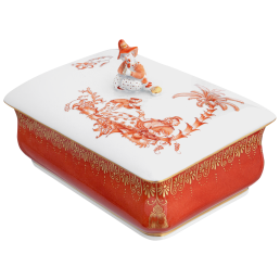 Dose, Sitzender Chinese, 15 x 10 cm