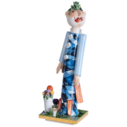 Blumentopfmann, Unikat, Peter Strang, H 38 cm