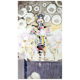 Wandgemälde "Lustra", Unikat Irina Polin, 72 x 42 cm